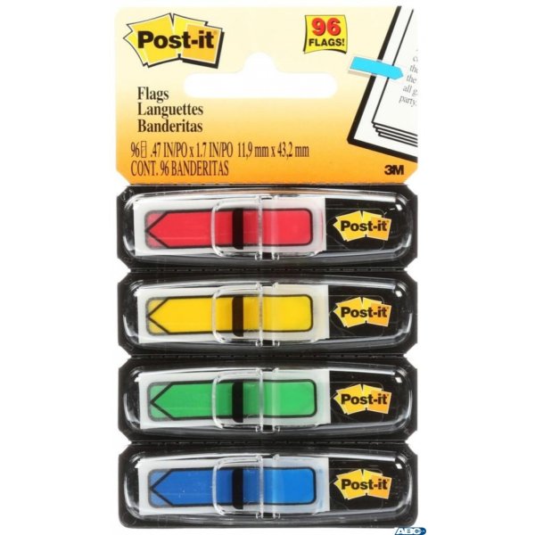 Zakładki indeksujące POST-IT 12x43mm strzałki 4x24szt 684ARR3 3M