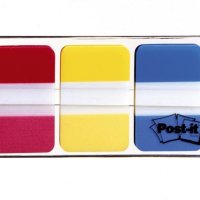 Zakładki indeksujące POST-IT do archiwizacji (686-RYB), PP, silne, 38x25mm, 3x22 kart., mix kolorów