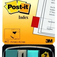 Zakładki indeksujące POST-IT® (680-23), PP, 25,4x43,2mm, 50 kart., jaskrawoniebieskie