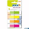 Zakładki indeksujące w podajniku 45x12mm 160 / 4 kolory STICKN 26017