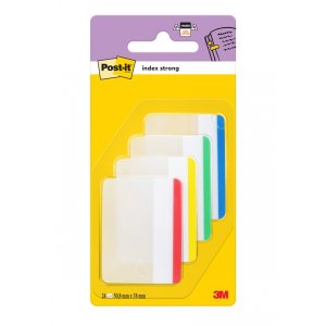 Zakładki indeksujące POST-IT® do archiwizacji (686-F1), PP, proste, 50,8x38,1mm, 4x6 kart., mix kolorów