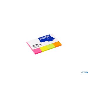 Zakładki samoprzylepne 20x50mm, 4 kolory, BANTEX 400086402