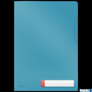Folder A4 z kieszonką na etykietę Leitz Cosy, niebieska 47080061