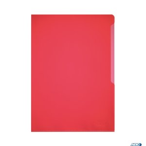 Obwoluta przezroczysta A4, PP 0,12mm Czerwony, 100szt., 233703 DURABLE