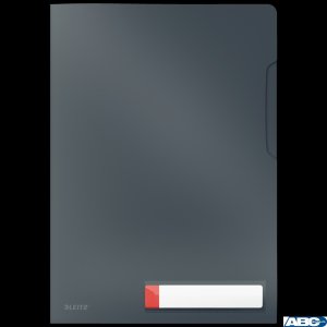 Folder A4 z kieszonką na etykietę Leitz Cosy, szara 47080089