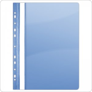 Skoroszyt DONAU, PVC, A4, twardy, 150/160mikr., wpinany, niebieski, (10szt), 1704001PL-10