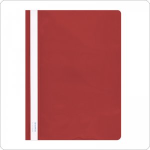 Skoroszyt DONAU, PVC, A4, twardy, 150/160mikr., czerwony, (10szt), 1705001PL-04