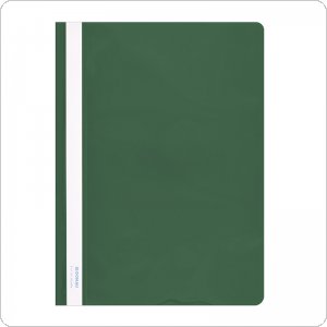 Skoroszyt DONAU, PVC, A4, twardy, 150/160mikr., zielony, (10szt), 1705001PL-06