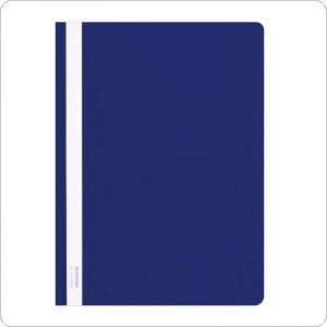 Skoroszyt DONAU, PVC, A4, twardy, 150/160mikr., niebieski, (10szt), 1705001PL-10