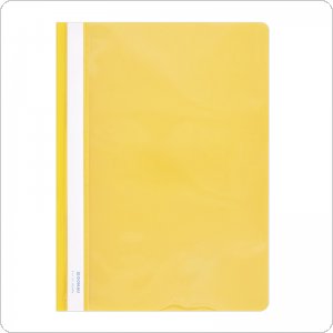 Skoroszyt DONAU, PVC, A4, twardy, 150/160mikr., żółty, (10szt), 1705001PL-11