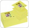 Bloczek samoprzylepny POST-IT Super sticky Z-Notes (R330-12SS-CY), 76x76mm, 1x90 kart., żółty, 3M-70005197796 Galanteria papiernicza