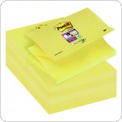Bloczek samoprzylepny POST-IT Super sticky Z-Notes (R350-12SS-CY), 127x76mm, 1x90 kart., żółty, 3M-70005197838