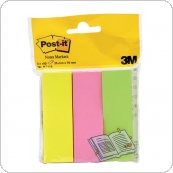 Zakładki indeksujące POST-IT (671 / 3), papier, 26x76mm, 3x100 kart., mix kolorów, 3M-UU009543354