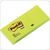 Bloczek samoprzylepny POST-IT (653), 38x51mm, 3x100 kart., żółty, 3M-UU009543909