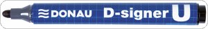 Marker permanentny DONAU D-Signer U, okrągły, 2-4mm (linia), czarny, 7371001-01PL
