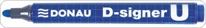 Marker permanentny DONAU D-Signer U, okrągły, 2-4mm (linia), niebieski, 7371001-10PL