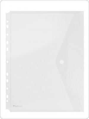 Teczka kopertowa DONAU zatrzask, PP, A4, 200mikr., z europerforacją, transparentna, 8540001PL-00