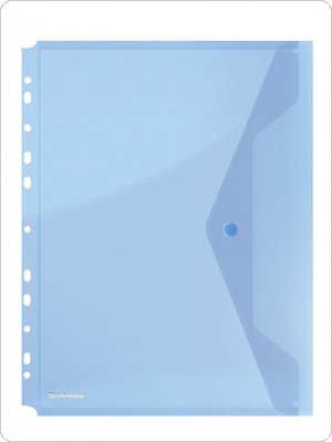 Teczka kopertowa DONAU zatrzask, PP, A4, 200mikr., z europerforacją, niebieska, 8540001PL-10