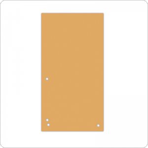 Przekładki DONAU, karton, 1/3 A4, 235x105mm, 100szt., pomarańczowe, 8620100-12PL