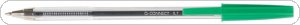 Długopis Q-CONNECT z wymiennym wkładem 0,7mm (linia), zielony, KF34045