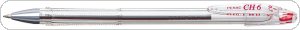 Długopis PENAC CH6 0,7mm, czerwony, PBA170102F-04