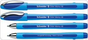 Długopis SCHNEIDER Slider Memo, XB, niebieski, SR150203