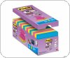 Bloczek samoprzylepny POST-IT Super sticky Z-Notes (R330-SS-VP16), 76x76mm, 14x90 kartek, mix kolorów, 2 bloczki gratis