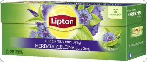 Herbata LIPTON EARL GREY GREEN 25 torebek zielona