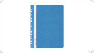 Skoroszyt A4 twardy wpinany BIURFOL jasnoniebieski (10szt) SH-01-13