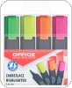 Zakreślacz fluorescencyjny OFFICE PRODUCTS, 1-5mm (linia), 4szt., mix kolorów, 17055214-99