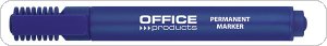 Marker permanentny OFFICE PRODUCTS, ścięty, 1-5mm (linia), niebieski, 17071311-01