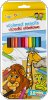 Kredki ołówkowe GIMBOO, sześciokątne, 12szt., mix kolorów, 17241529-99