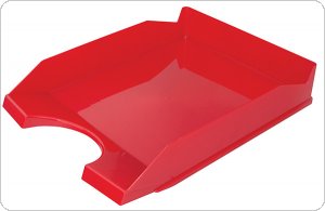 Szufladka na biurko OFFICE PRODUCTS, polistyren/PP, A4, czerwona, 18016021-04