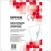 Blok do flipchartów OFFICE PRODUCTS, gładki, 65x100cm, 50 kart., biały, 20136513-14