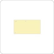 Przekładki OFFICE PRODUCTS, karton, 1 / 3 A4, 240x105mm, 100szt., żółte