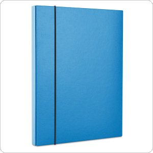 Teczka-pudełko z gumką OFFICE PRODUCTS, PP, A4/30, niebieska, 21187511-01