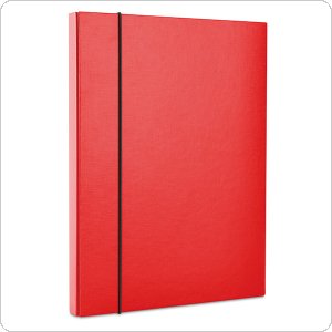 Teczka-pudełko z gumką OFFICE PRODUCTS, PP, A4/30, czerwona, 21187511-04