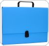 Teczka-pudełko OFFICE PRODUCTS, PP, A4 / 5cm, z rączką i zamkiem, niebieska, 21187811-01