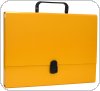Teczka-pudełko OFFICE PRODUCTS, PP, A4 / 5cm, z rączką i zamkiem, żółta, 21187811-06