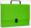 Teczka-pudełko OFFICE PRODUCTS, PP, A4 / 5cm, z rączką i zamkiem, jasnozielona, 21187811-15