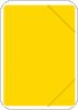 Teczka z gumką OFFICE PRODUCTS, A4, PP, 500mikr., 3-skrzydłowe, żółta, 21195251-06