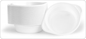 Flaczarka plastikowa OFFICE PRODUCTS, 500ml, śr. 16cm, 100 szt., biała, 24015015-14