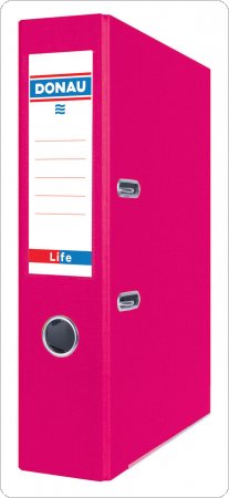 Segregator DONAU Life, neon, A4/75mm, różowy, 3969001PL-30