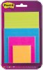 Bloczek samoprzylepny POST-IT Super Sticky (4622-SSEU), mix rozmiarów, 4x45 kart., zawieszka, mix kolorów, 3M-70005297190