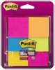 Karteczki samoprzylepne POST-IT Super Sticky (6916S-YPOB), 47,6x47,6mm, 6x45 kart., mix kolorów, 3M-UU006388449