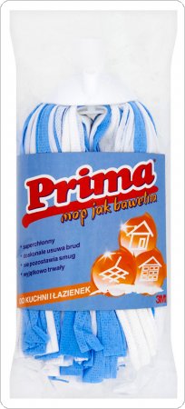 Mop paskowy PRIMA, do kuchni i łazienek, niebiesko-biały, 3M-XX004808067