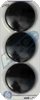 Magnesy okrągłe, punkty magnetyczne ARGO 50mm 3szt czarne