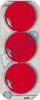 Magnesy okrągłe, punkty magnetyczne ARGO 50mm 3szt czerwone
