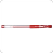 Długopis żelowy DONAU z wodoodpornym tuszem 0,5mm, czerwony, 7342001PL-04