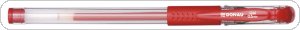 Długopis żelowy DONAU z wodoodpornym tuszem 0,5mm, czerwony, 7342001PL-04
